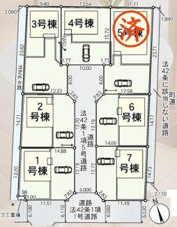 【区画図】 | 矢吹町一本木新築一戸建て7棟