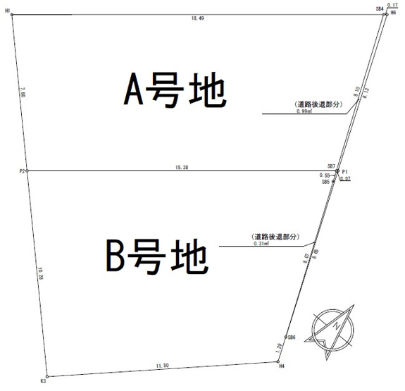 【土地図】 | 高丸３丁目　土地　２区画