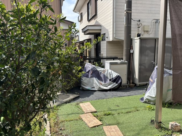 野田市次木　中古戸建　平成29年築の庭|お子様の元気なお外遊びも、自宅のお庭なら安心ですね(^^♪						
