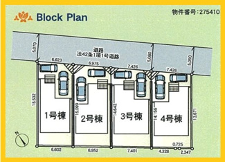 【区画図】 | 綾瀬市深谷中　全４棟/今回販売４棟（1号棟） | 区画図
