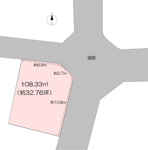 【土地図】 | 売地　高知市愛宕町3丁目　＠47.31
