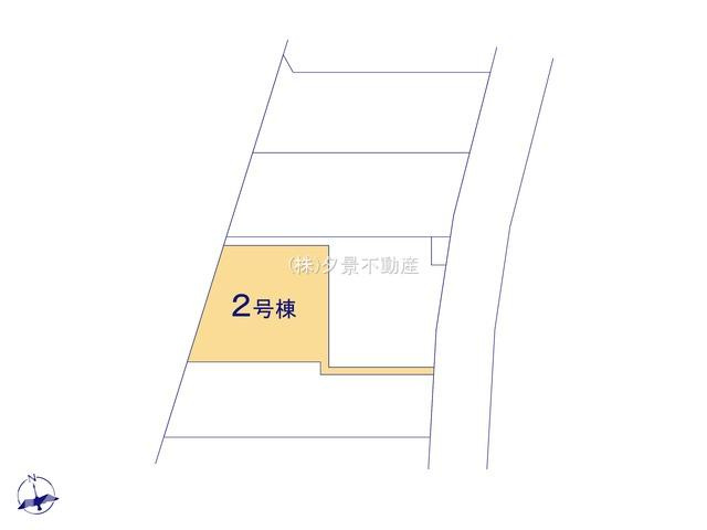 《仲介手数料無料》富士見市羽沢３丁目3-13新築一戸建てグラファーレの区画図