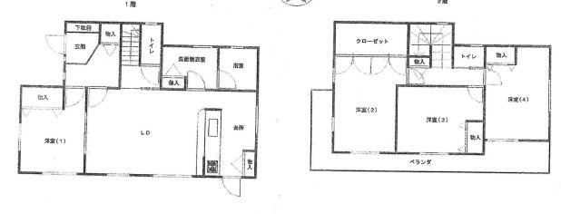 八街市文違　中古戸建の間取り