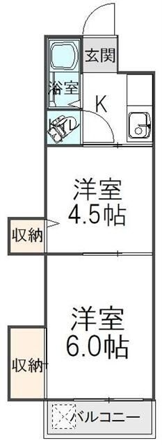 花月マンションの間取り