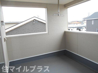 【バルコニー】 | 矢吹町一本木新築一戸建て7棟 | バルコニーからの眺めを楽しみながら食事をしませんか