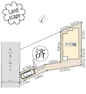 【区画図】 | 藤沢市善行6丁目 新築戸建 全2棟