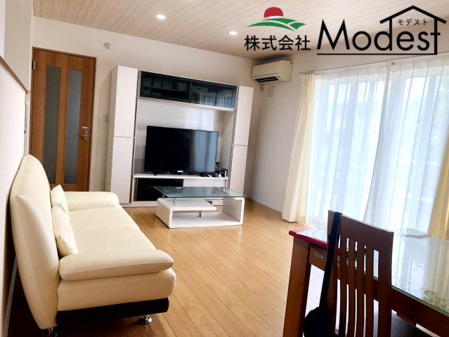 太田市西新町の居間・リビング|ご家族も自然と集まるリビング♪