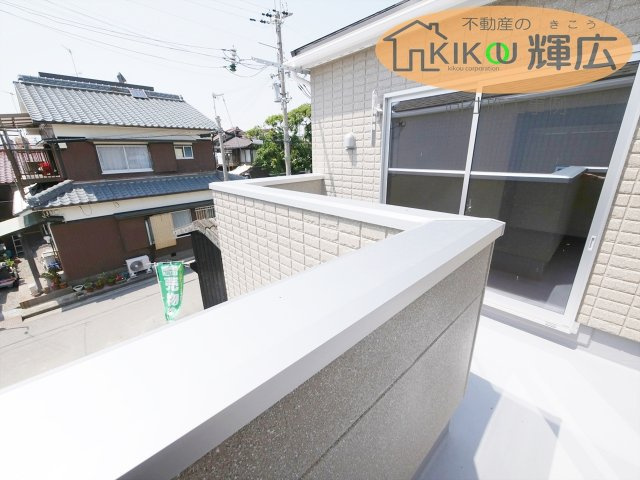 加古川市東神吉町西井ノ口1期（全1）新築のバルコニー|同社施工例です。