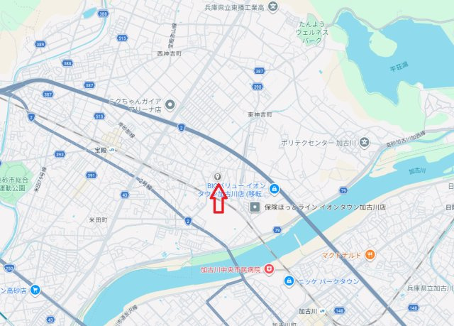加古川市東神吉町西井ノ口1期（全1）新築の地図