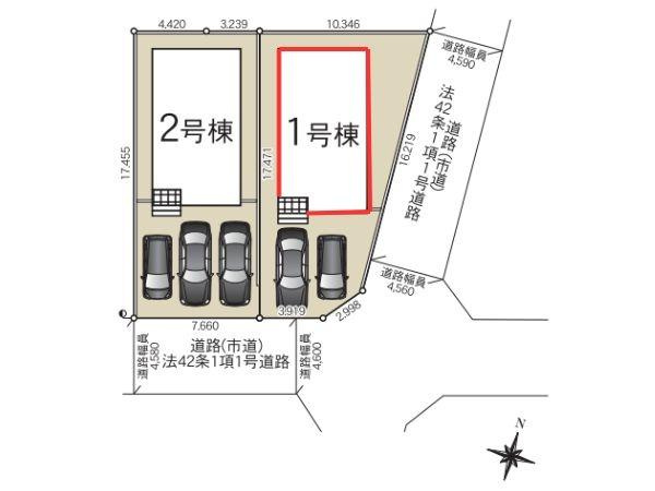 富士見が丘東第7-1号棟のその他|現地案内図です。