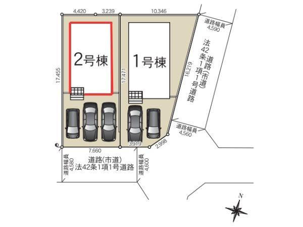 富士見が丘東第7-2号棟のその他|現地案内図です。