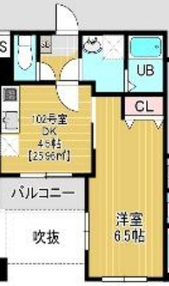 Belle Aube大久保の間取り