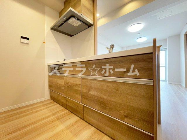 豊中緑ヶ丘サンハイツB棟のキッチン|お料理しやすいキッチンです