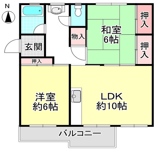 【間取り】 | 金剛第三住宅214棟