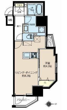 ルニック新御徒町Ⅰの間取り