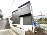 南側道路、二方角地、海老名市大谷南3丁目新築戸建全2棟の画像