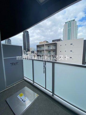 大阪市中央区瓦町２丁目の賃貸マンションのバルコニー