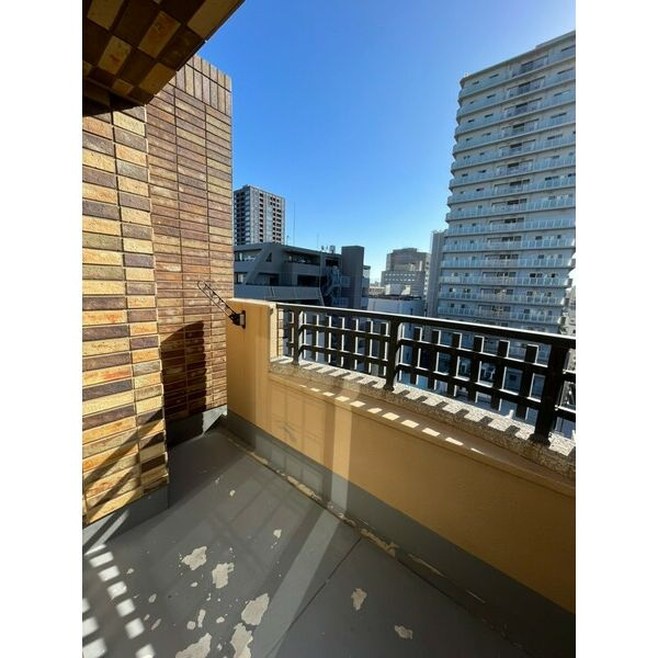 大阪市中央区南船場２丁目の賃貸マンションのバルコニー