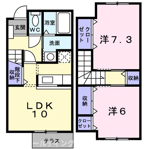 フレイムＢの間取り
