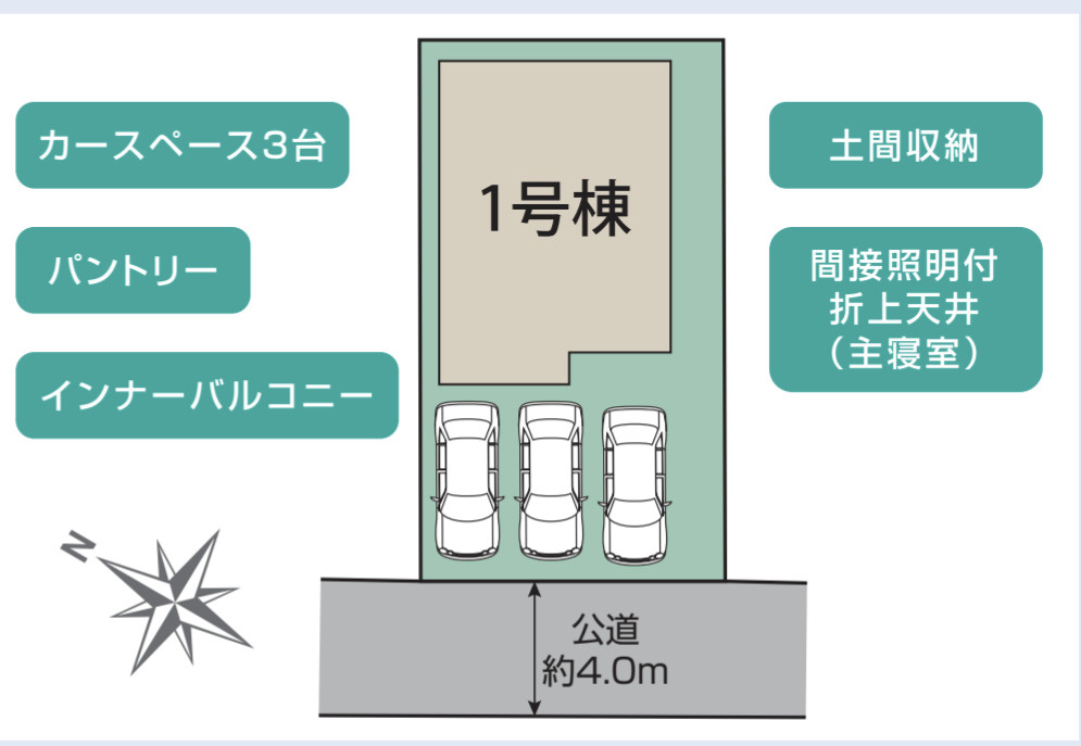 相模原市南区相模台7丁目　新築1棟の区画図