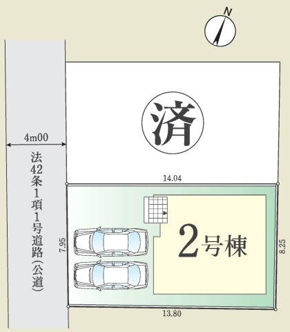 大和市上和田4期の区画図