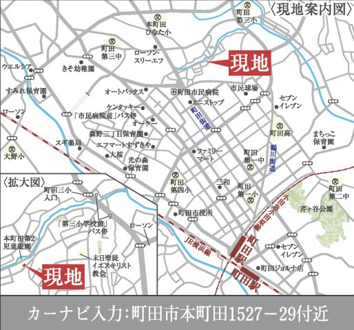 町田市本町田13期　新築1棟の地図