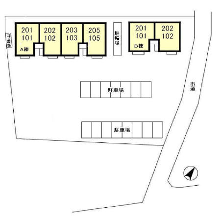 グランモア　A棟の区画図|区画図
