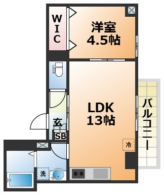 サンシエ神戸元町の間取り