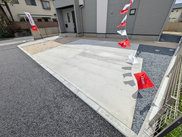 水戸市元吉田町　14期　新築戸建て　3号棟の駐車場|駐車は４台可能です♪