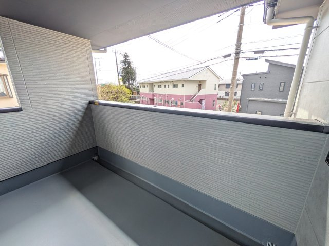 水戸市元吉田町　14期　新築戸建て　3号棟のバルコニー
