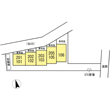 マロン・ヴローニュの区画図