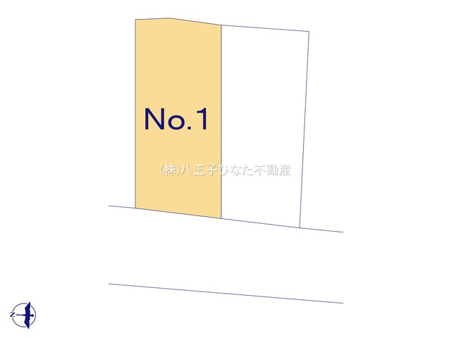 『八王子市新築戸建て』八王子市元横山町1-25-8【仲介手数料無料】の区画図|～仲介手数料無料☆八王子ひなた不動産～八王子市元横山町　新築戸建て