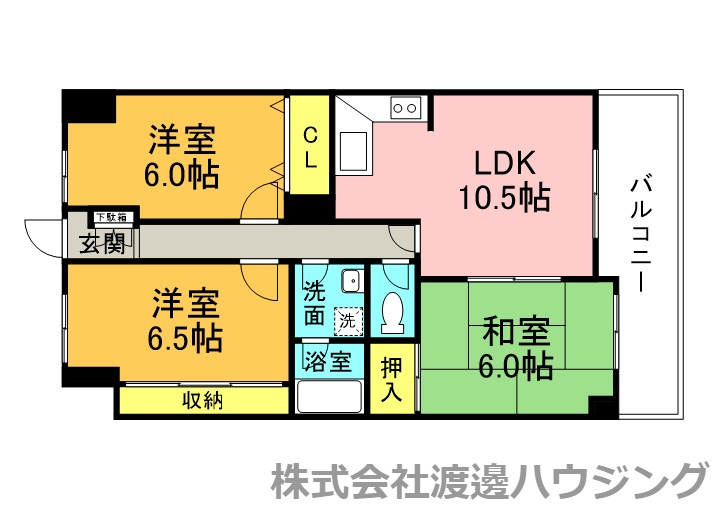 K&T御幣島マンションの間取り