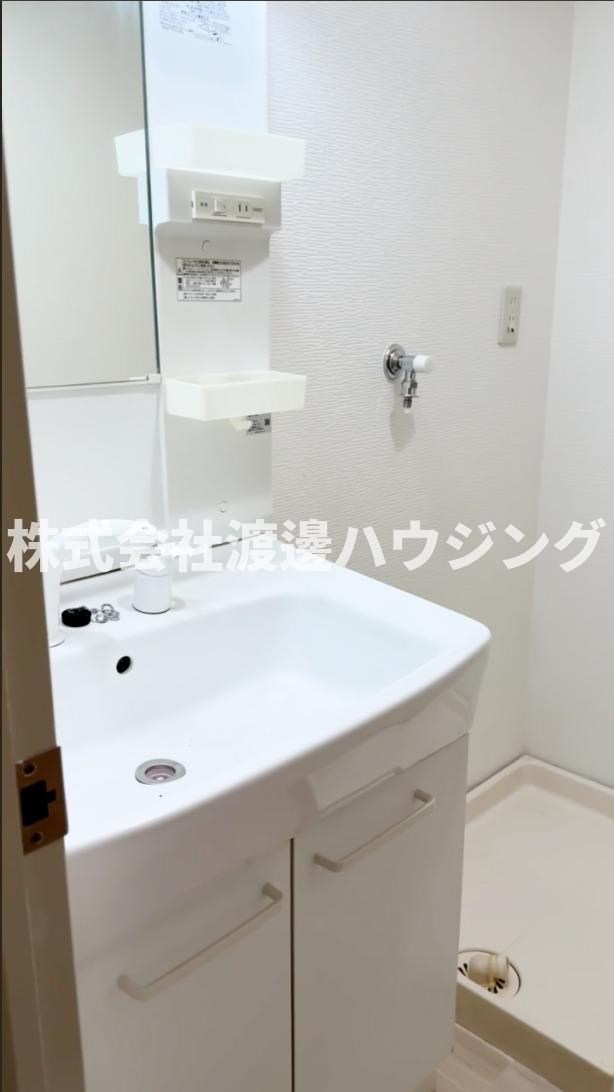 K&T御幣島マンションの洗面所
