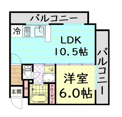 【間取り】 | 日興桜川ハイツ