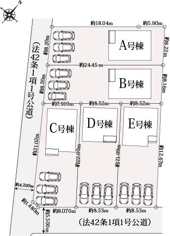 【区画図】 | 沼津市本字松下 新築一戸建て C号棟 | C号棟の区画図です