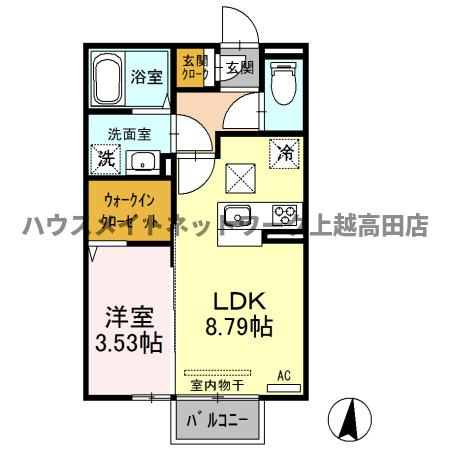 クローバーの間取り|間取図