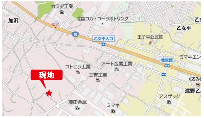 東御市加沢　中古戸建の地図|しなの鉄道線「滋野」駅まで車で4分の立地です。