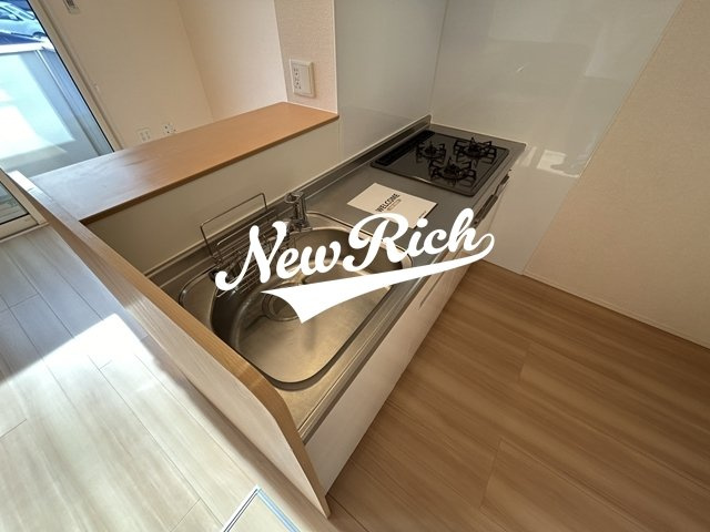 高崎市上中居町のアパートのキッチン