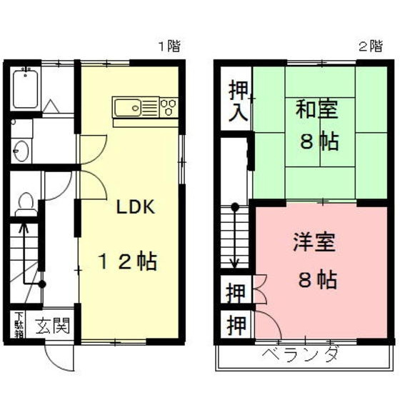 大野住宅の間取り