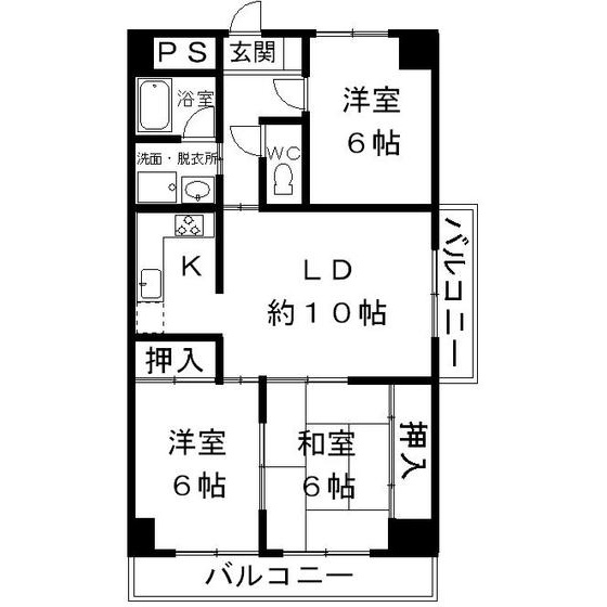 岐阜市則武中２丁目のアパートの間取り
