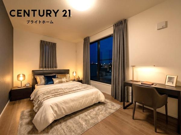 横浜市泉区和泉中央北２丁目の新築一戸建の洋室|落ち着きのある洋室です！
休日はこちらでおくつろぎ下さい♪
※家具等はCGでの参考レイアウトです。