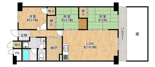 【間取り】 | ユニハイム明石