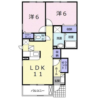 【間取り】 | ロータス鳥生　Ｃ