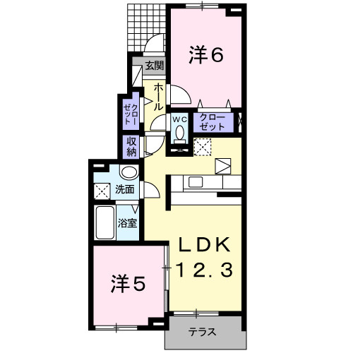 ラフィーネ不動上郷Ｃの間取り