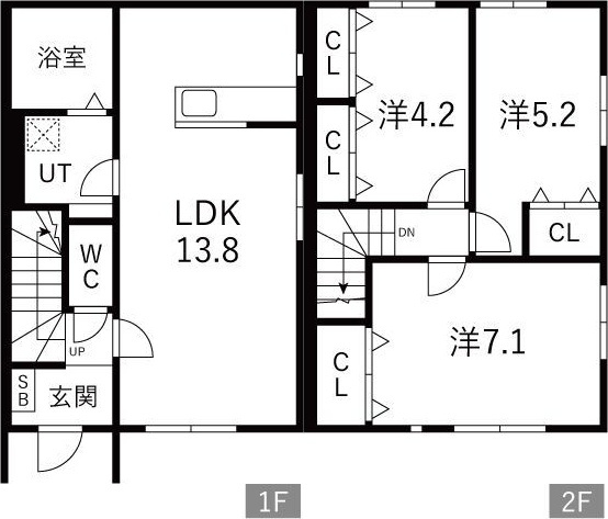 GRAND GARDENⅡ(A棟)の間取り
