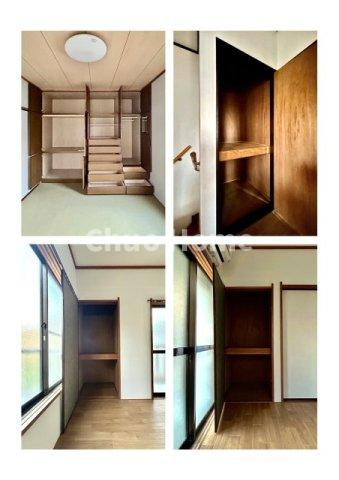 江戸川区南小岩1丁目中古住宅の収納|居室にはクローゼットを完備し、自由度の高い家具の配置が叶うシンプルな空間です。お子様の成長と必要になる子供部屋を与えるにはぴったりの間取りですね。