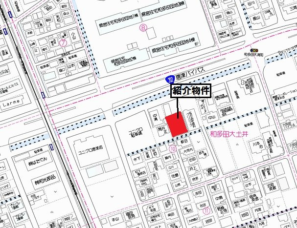 和多田大土井倉庫の地図