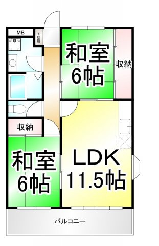 レジデンス西和田の間取り
