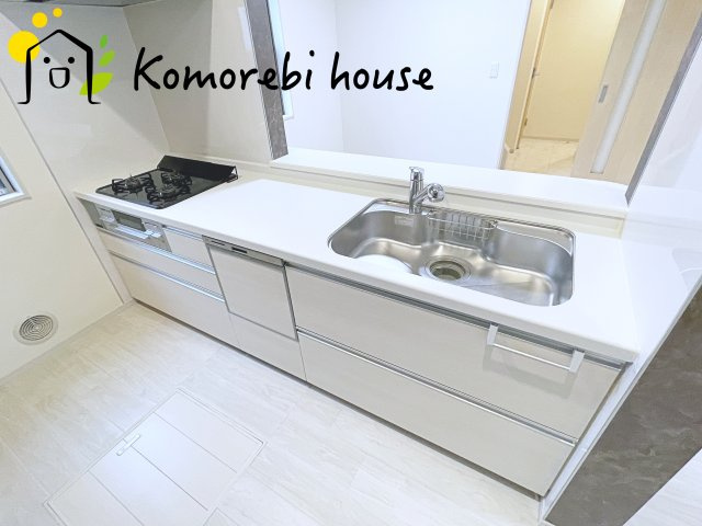 上尾市平塚　中古戸建のキッチン|コンパクトなキッチンで掃除もラクラク
